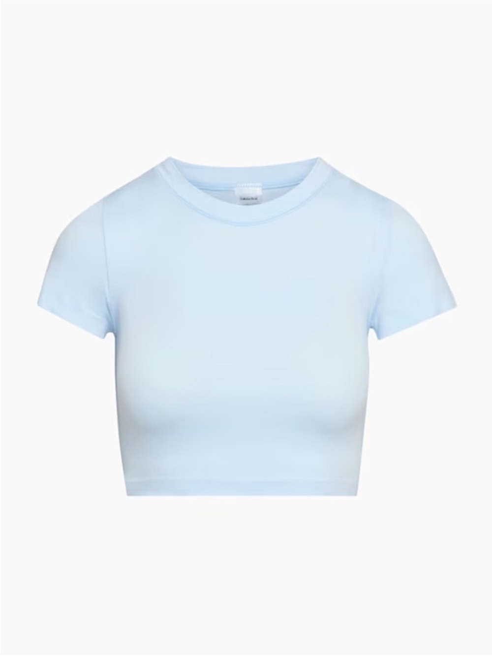 Aritzia Smooth Seamless Willow Cropped T-Shirt - Light Blue